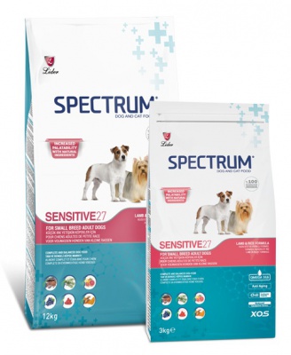 SPECTRUM Sensitive sausā barība maza izmēra pieaugušiem suņiem 27/14, 12kg (SPE-003)