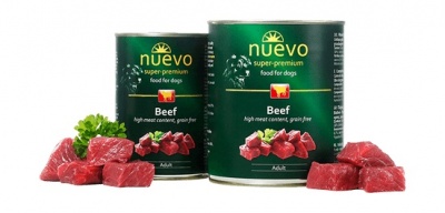 NUEVO консервы для собак с говядиной, 800гр