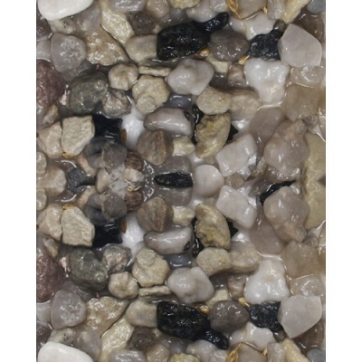 Akvārija grunts Nr.6, 3kg krāsainie (pelēki) vidējie akmeņi (04675)