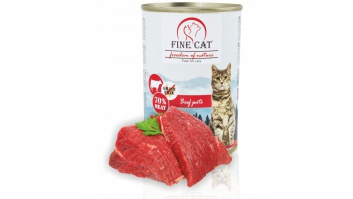 FINE CAT консервы для котов с говядиной (паштет), 400гр