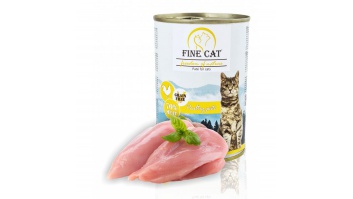 FINE CAT konservi kaķiem ar vistu (pastēte), 400gr (00741)