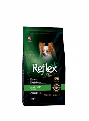 REFLEX PLUS sausā barība mazo šķirņu suņiem ar vistu 26/15, 3kg (RFP-005)