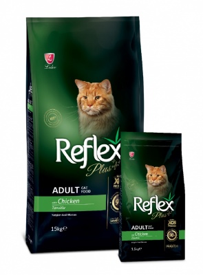 REFLEX PLUS sausā barība kaķiem ar vistu 33/14, 1.5kg (RFP-020)