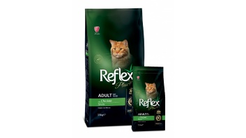 REFLEX PLUS sausā barība kaķiem ar vistu 33/14, 1.5kg