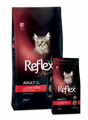 REFLEX сухой корм для котов с бараниной 32/14, 1.5кг