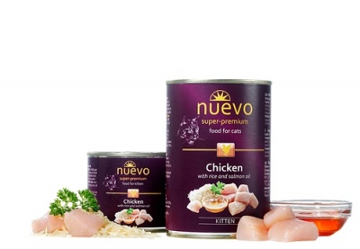 Nuevo konservi kaķēniem ar vistu, 200gr