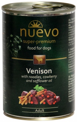 NUEVO консервы для собак с олениной, 400гр