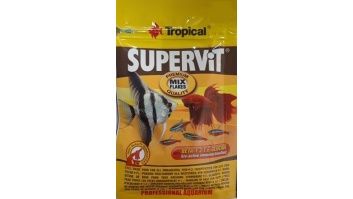 SUPERVIT pamatbarība pārslās visu veidu zivīm, 12gr (70401)