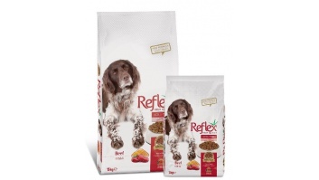 REFLEX High Energy сухой корм для взрослых активных собак с говядиной 32/14, 15кг