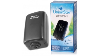 UnionStar 2000-2 компрессор для аквариума, 3W
