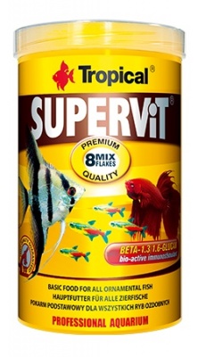 SUPERVIT pamatbarība pārslās visu veidu zivīm, 100ml (77103)