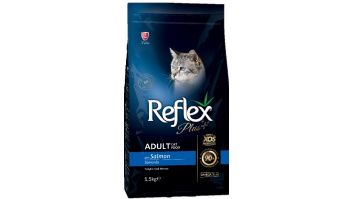 REFLEX PLUS sausā barība kaķiem ar lasi 32/15, 1.5kg (RFP-010)