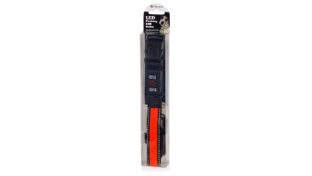 LED atstarojoša kakla siksna, oranža, 50-60cm (02477)