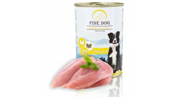 FINE DOG консервы для собак с курицей(паштет), 400гр