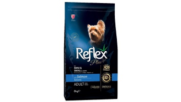 REFLEX PLUS Pieaugušiem mazo šķirņu suņiem ar lasi 26/15, 8kg (RFX-124)