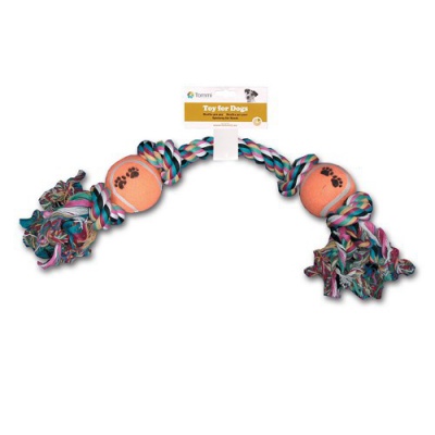 Šņore ar 2 tenisa bumbām 42cm (01609)