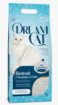 Kaķu smiltis Dream Cat bez smaržas 5L (DMC-001)