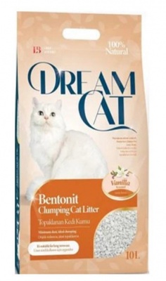 Kaķu smiltis Dream Cat ar vaniļas smaržu 10L (DMC-006)