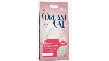 Kaķu smiltis Dream Cat ar bērnu pūderi 10L (DMC-004)