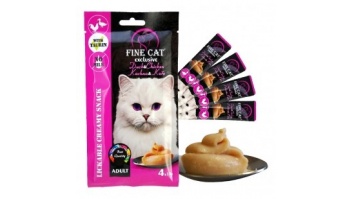 Fine Cat krēmīga mērcīte ar VISTU un PĪLI 60g (8053)