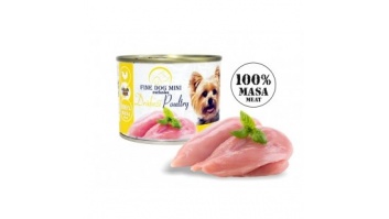 Fine Dog Exclusive kons. suņiem ar vistu 100% gaļa 200g (0338)