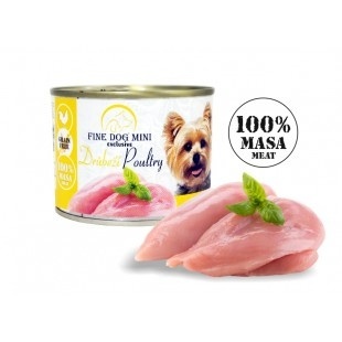 Fine Dog Exclusive kons. suņiem ar vistu 100% gaļa 200g (0338)