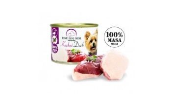 Fine Dog Exclusive kons. suņiem ar pīli 100% gaļa 200g (0339)